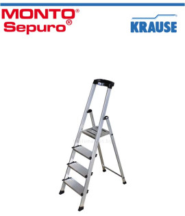 Алуминиева домакинска стълба KRAUSE Sepuro 3+1 стъпала